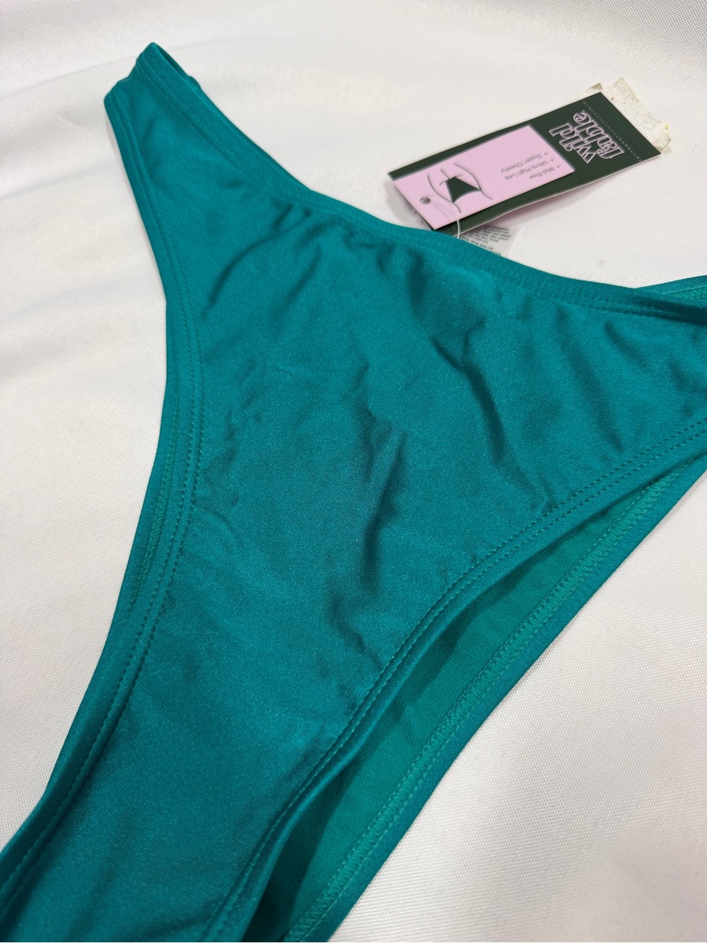 NWT Wild Fable | Super Cheeky Swim Bottoms Teal Blue Green Women's Size Small - Picture 3 of 9
